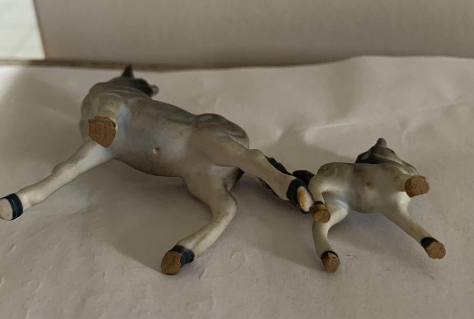 Vintage Horse and Foal Bone China Figure Set