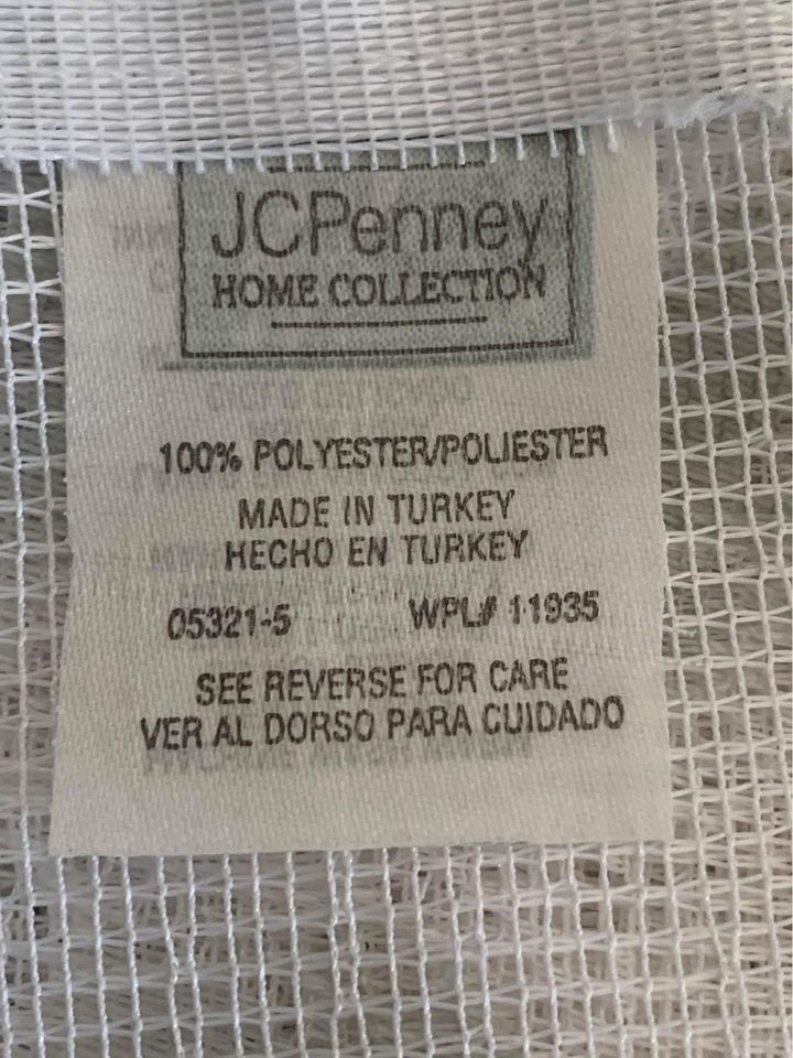 JC Penny Home Collection Flower Lace Valance Curtain #8w