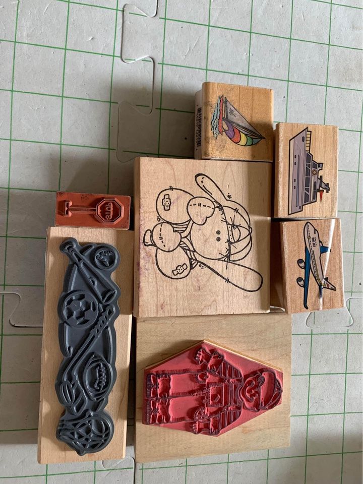 Boys Rubber Stamp Set #35