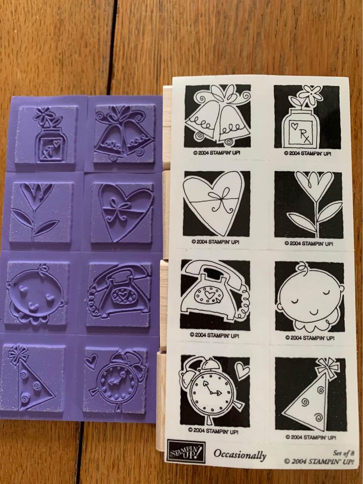 Stampin up Occasionally rubber stamp set