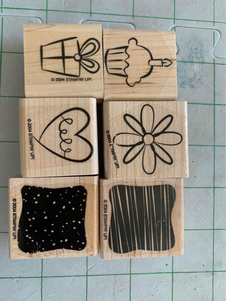 Stampin Up Little Layers Plus Rubber Stamp Set #1