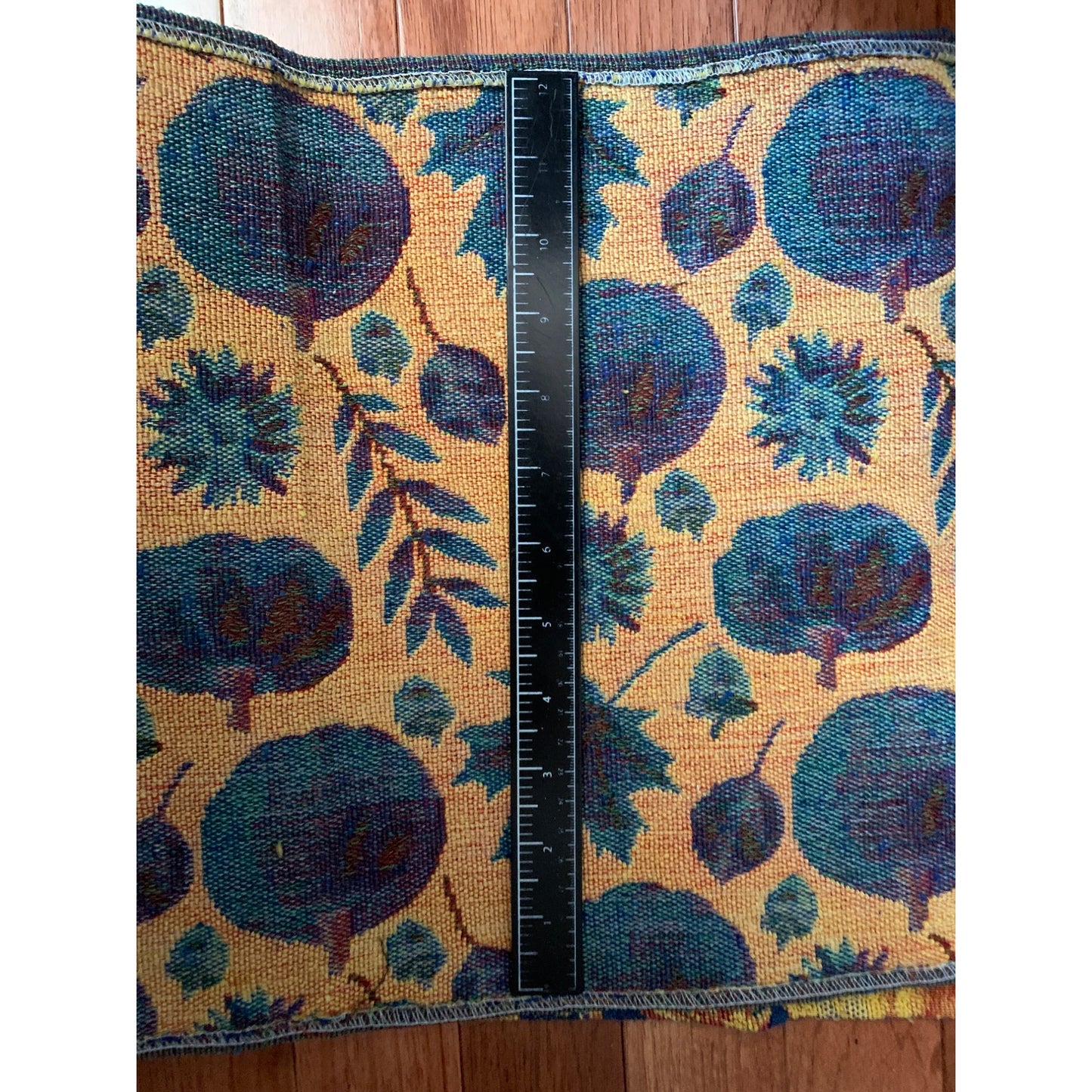 Fall Pumpkin and Leaves Tapestry Table Runner 12x70