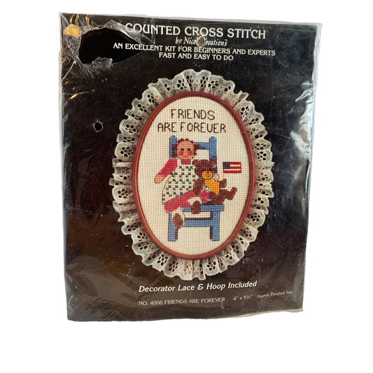 Nicole Creations Friends are Forever counted cross stitch 4006