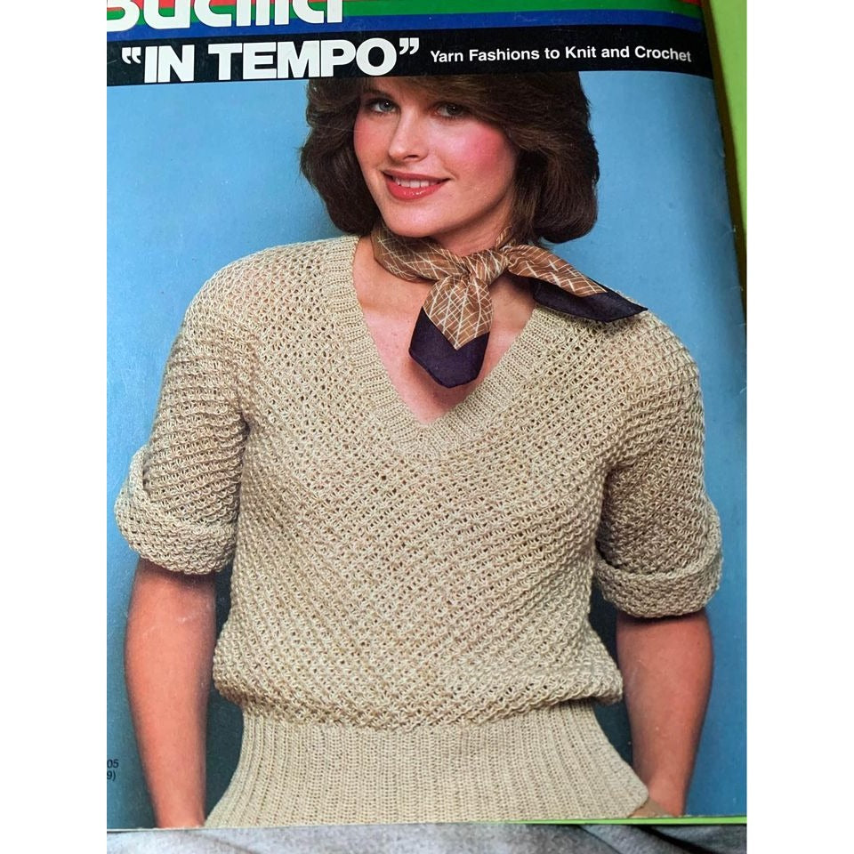 Bucilla In Tempo Yarn Fashions To Knit & Crochet Design Book Vol 32