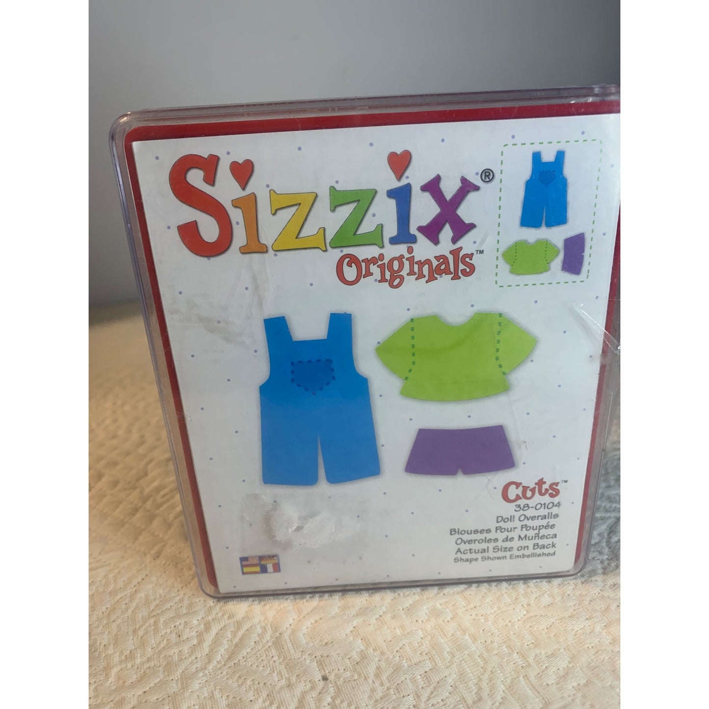 Sizzix Doll Overalls large die cut 38-0104