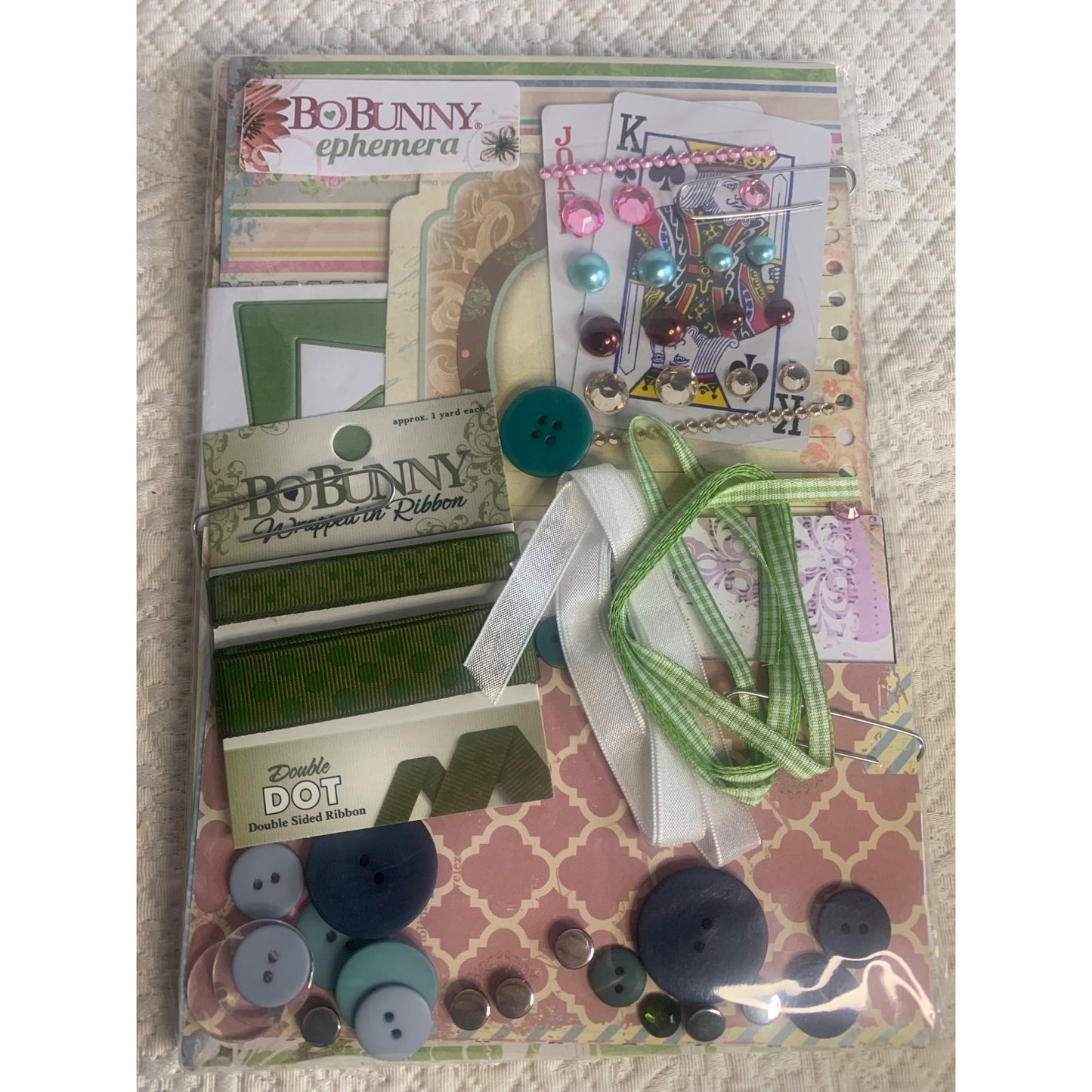 Bo Bunny Ephemera Garden Journal scrapbooking Set - New