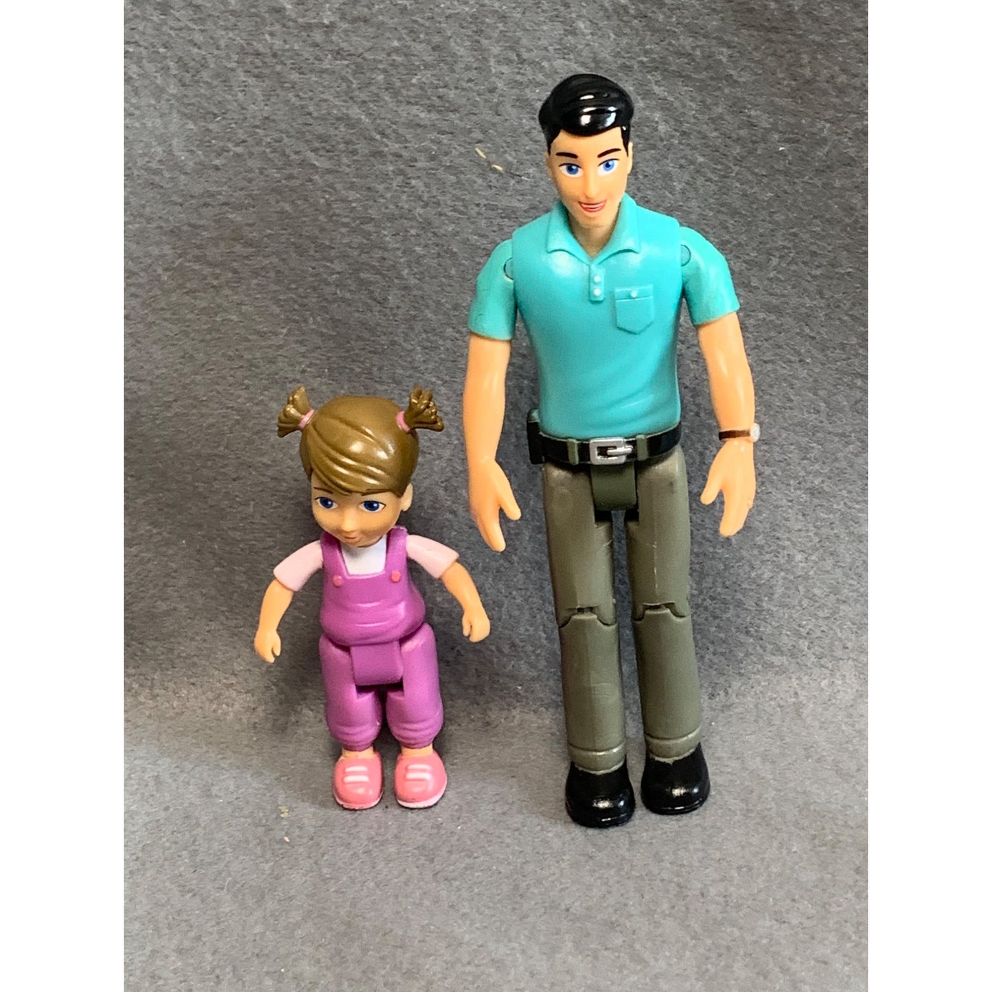 Beverly Hills Sweet Lil Dad and Sister Dolls Figures Dollhouse