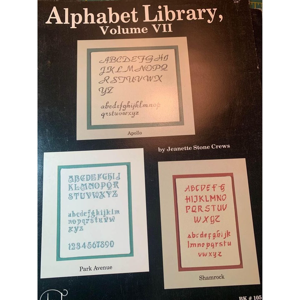 Alphabet Library Volume III & VII Cross Stitch Design books