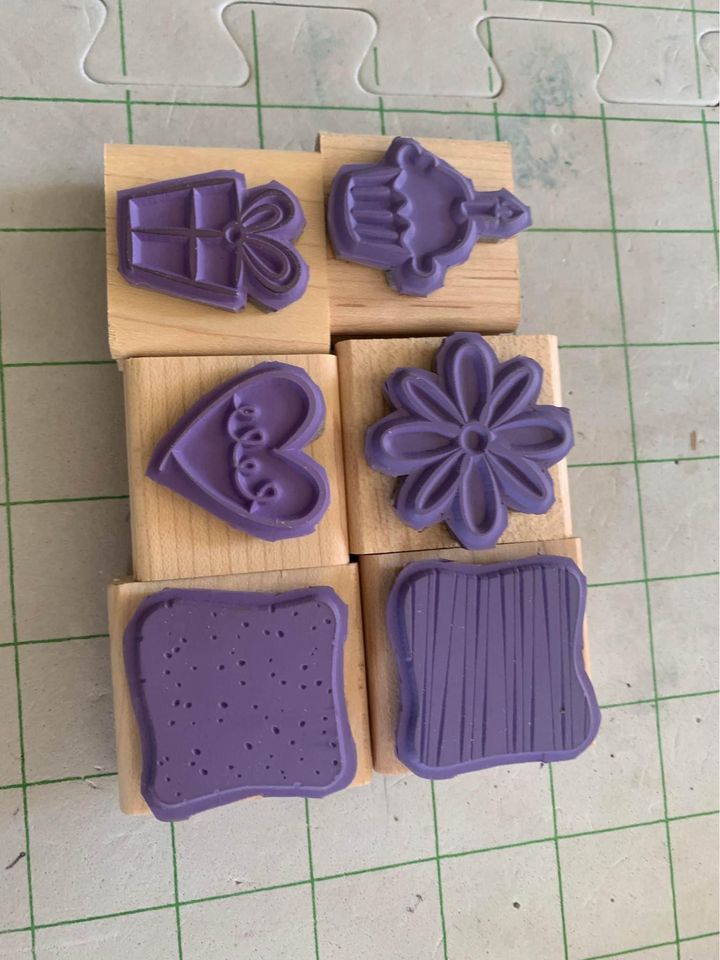 Stampin Up Little Layers Plus Rubber Stamp Set #1