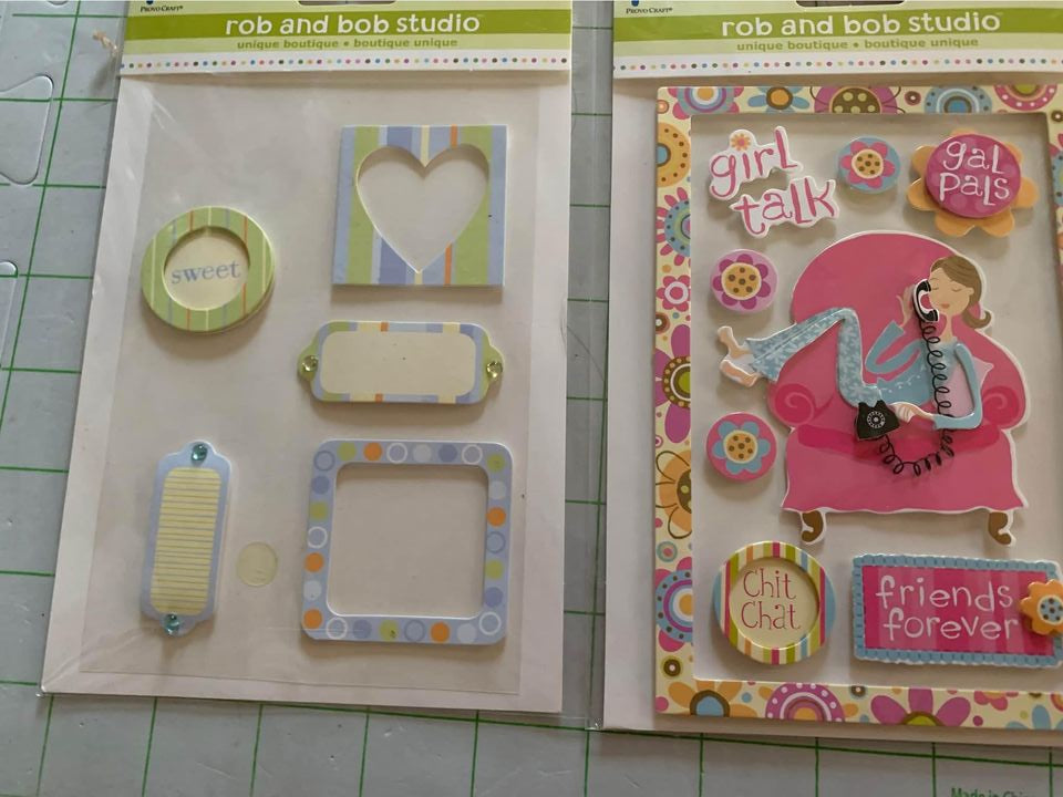 Rob and Bob Studio Handcrafted Stickers Embellishments For Scrapbooking #3gw