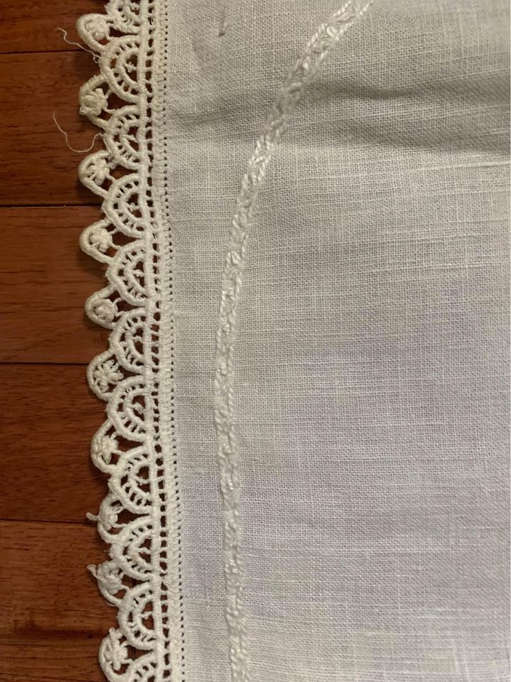 Vintage Hand embroidered table runner