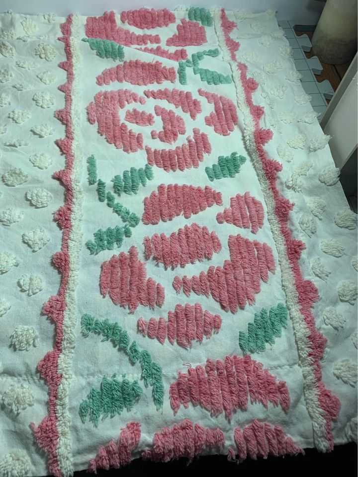 Vintage Chenille Pillow Sham