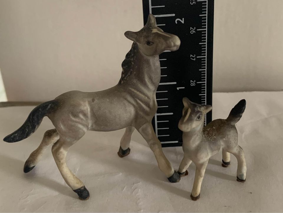 Vintage Horse and Foal Bone China Figure Set