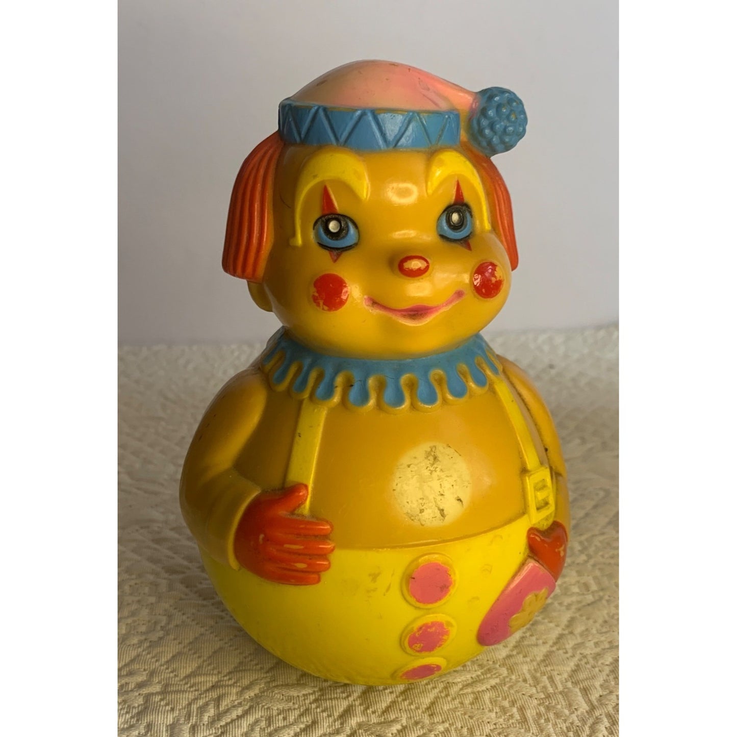 Vintage Roly Poly Clown 1972 Kiddie Products Inc