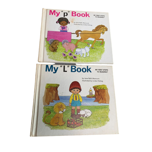 Jane Belk Moncure My First Steps To Reading "P" & "L" Books Set