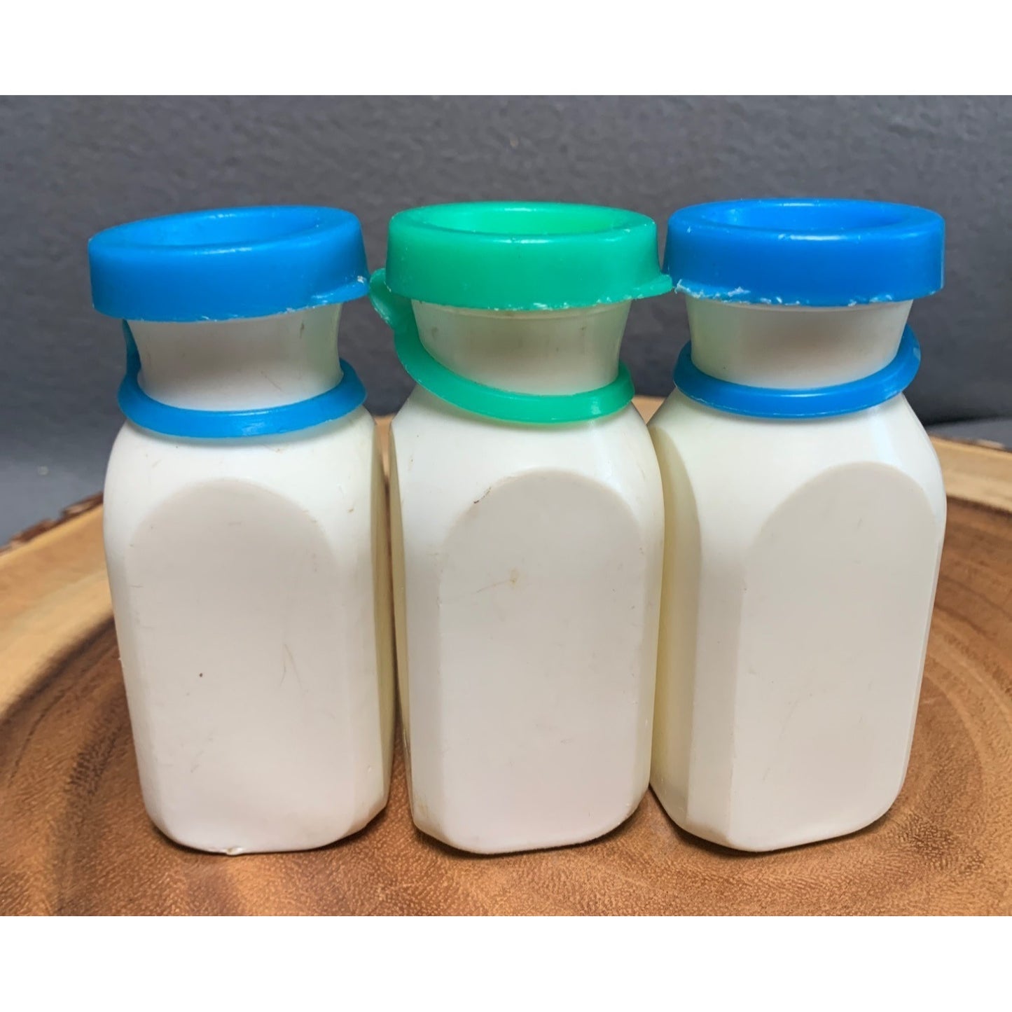 Vintage Fisher Price Milk Bottles Set of 3