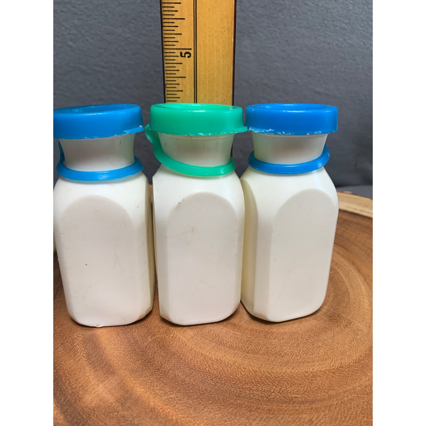 Vintage Fisher Price Milk Bottles Set of 3