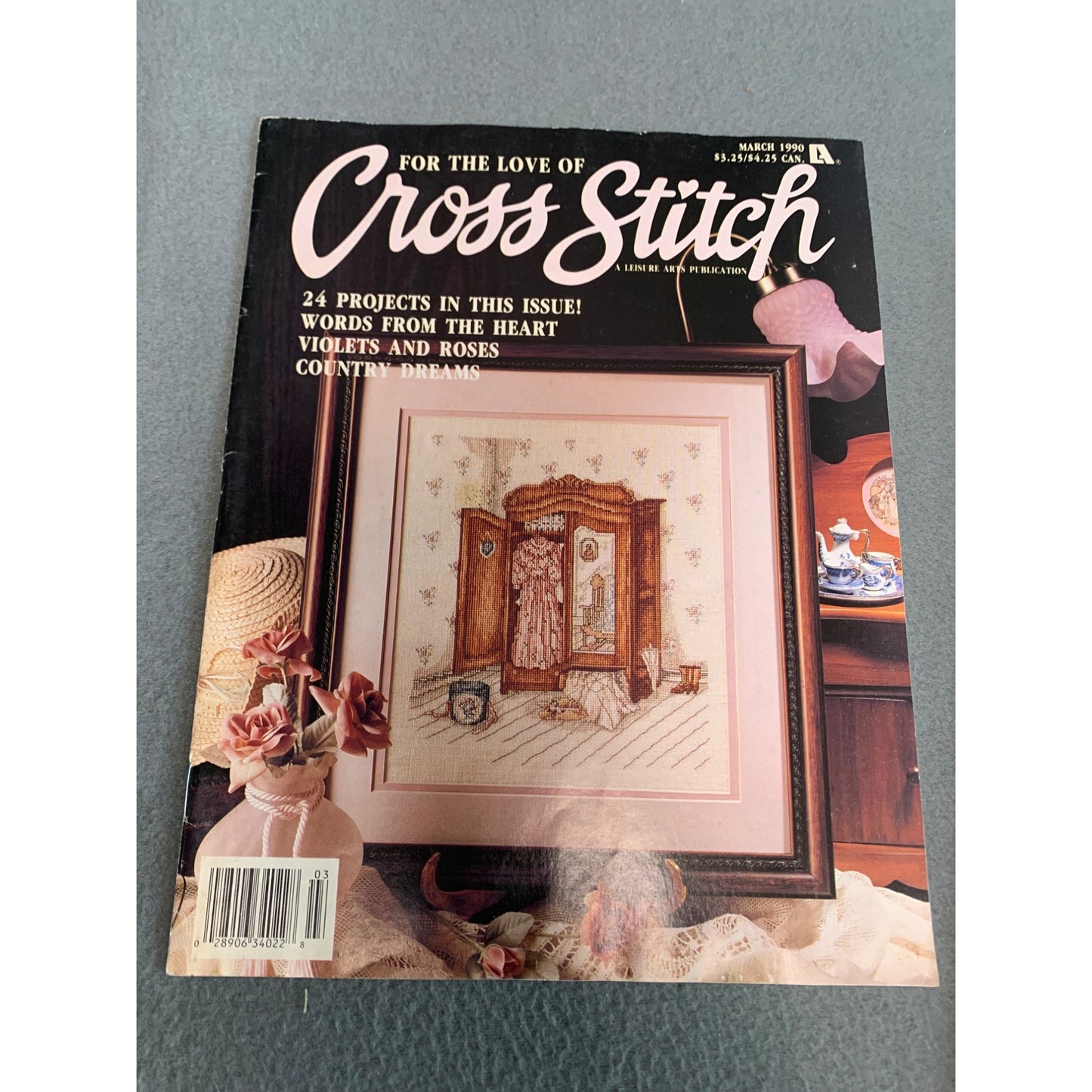 Lot of 4 "For The Love Of Cross Stitch" Magazines