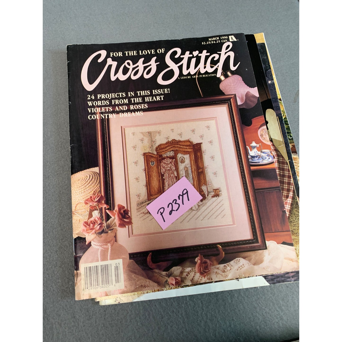 Lot of 4 "For The Love Of Cross Stitch" Magazines