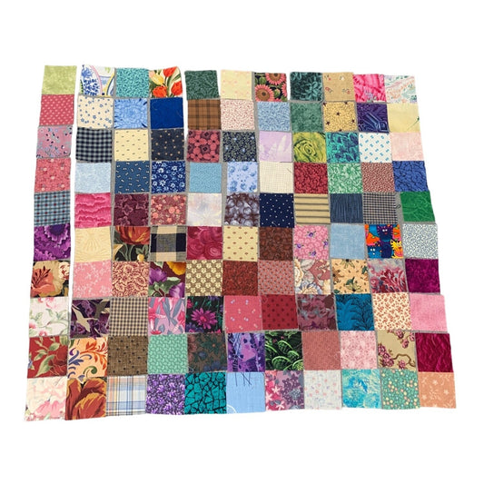 110 Precut 2" Cotton Fabric Squares For Quilting & Crafting