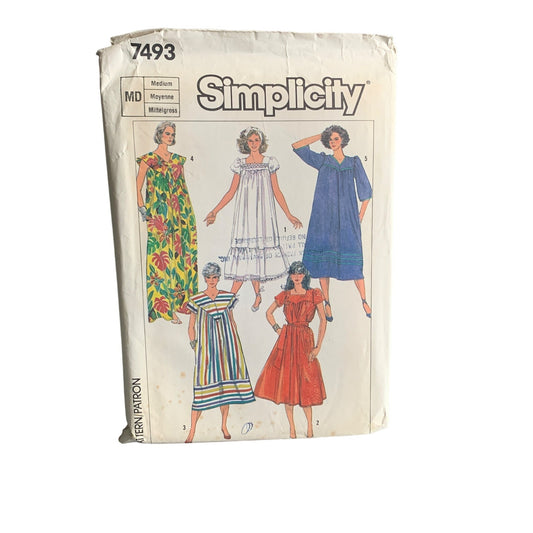 Simplicity Pattern 7493 Misses Dress Size 14-16 Various Styles - uncut