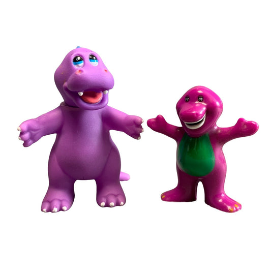 1992 Barney Dinosaur Figures Set