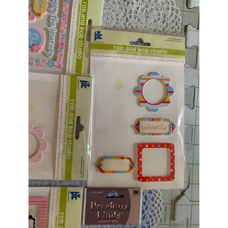 Rob and Bob Studio Handcrafted Stickers Embellishments For Scrapbooking #3gw