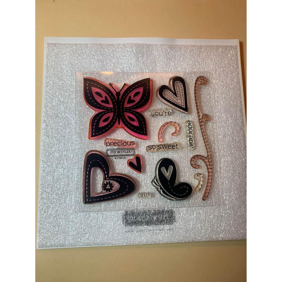 Close to My Heart My Acrylix Sweetheart B1370 Premium Clear Stamps