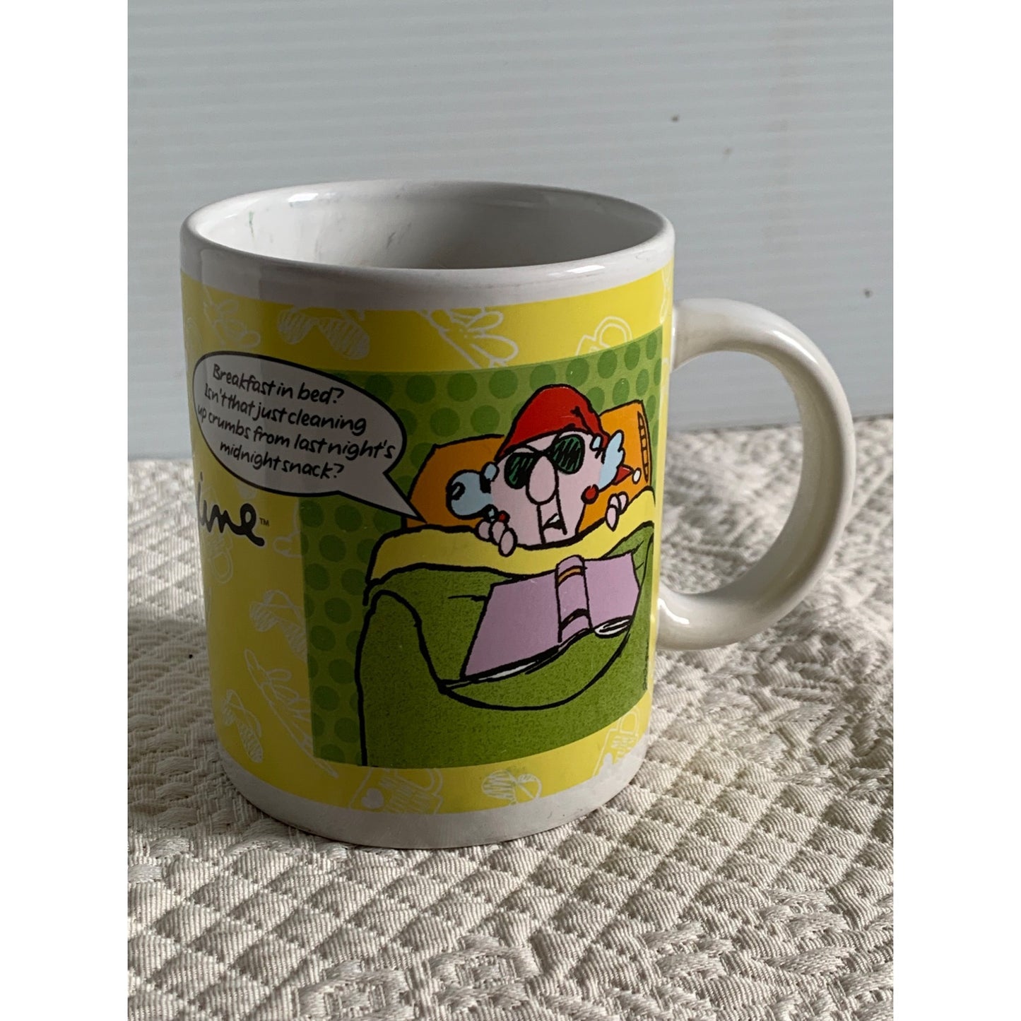 Hallmark Maxine I'm not grouchy Breakfast in bed Humor coffee tea mug