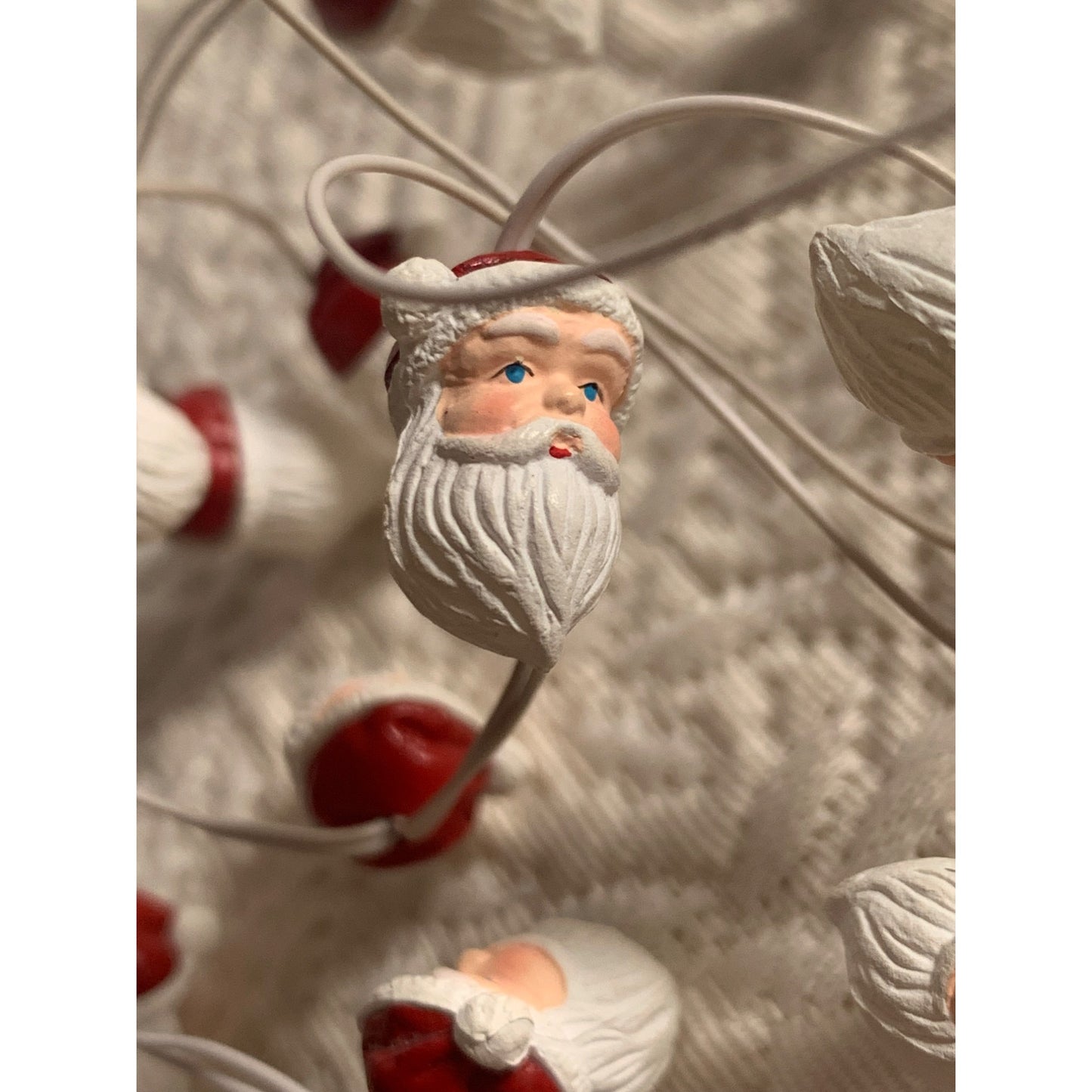 Department 56 Santa Head string of lights