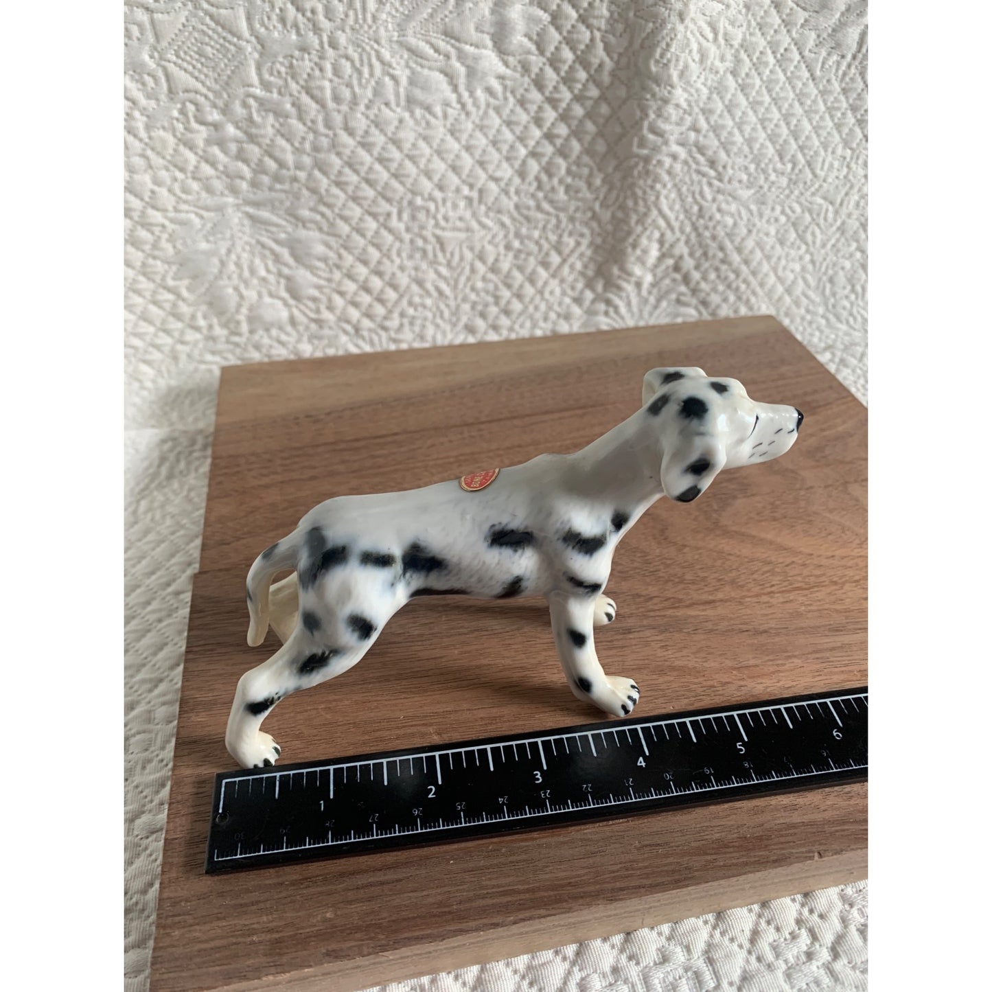 Vintage Dalmatian Dog Bone China Taiwan Figure