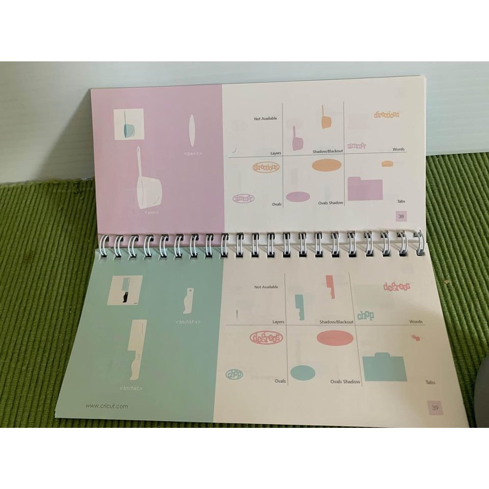 Cricut From My Kitchen Cartridge Overlay and booklet set
