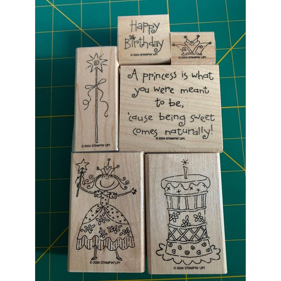 Stampin up Pretty Princess Rubber Stamp Set