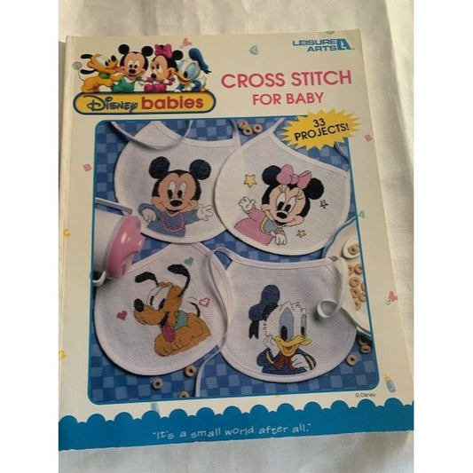 Leisure Arts Disney Babies cross stitch design book