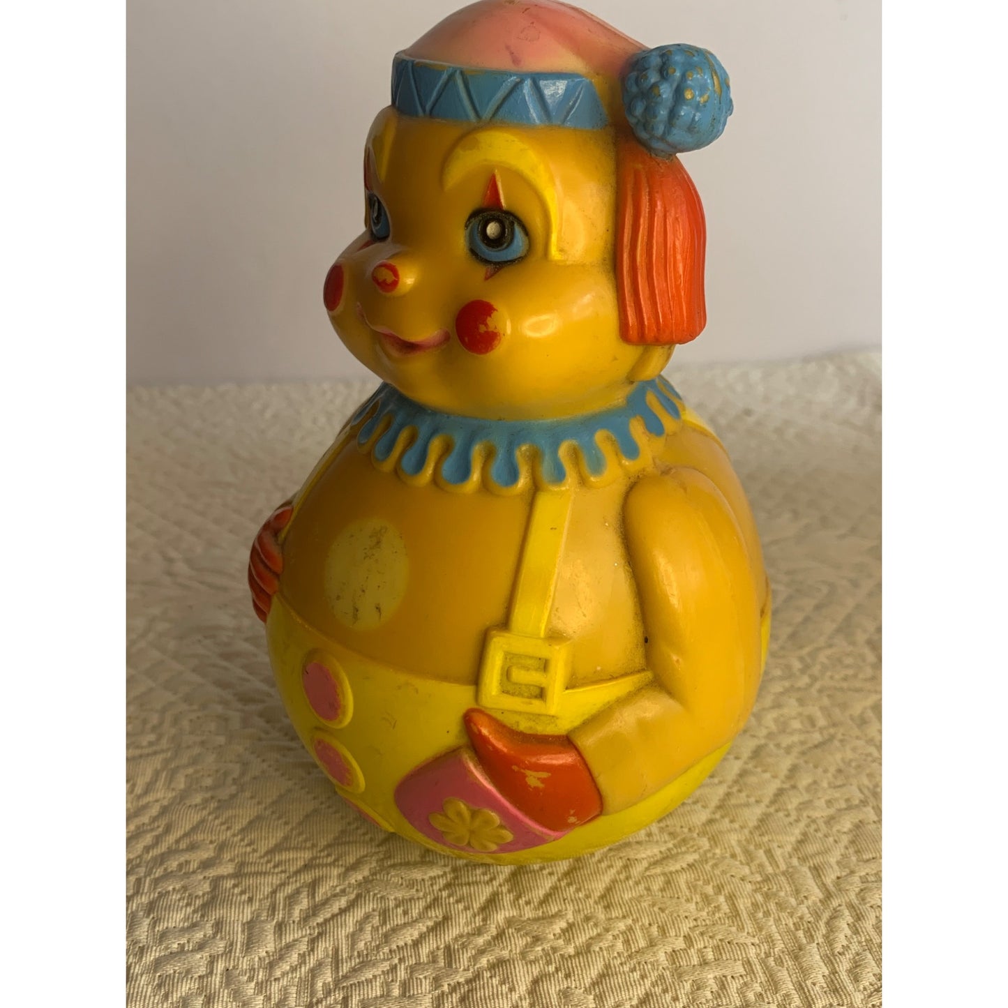 Vintage Roly Poly Clown 1972 Kiddie Products Inc