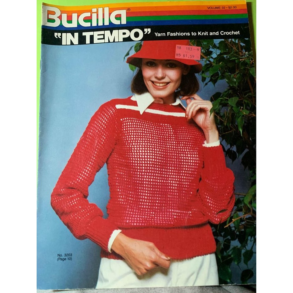 Bucilla In Tempo Yarn Fashions To Knit & Crochet Design Book Vol 32