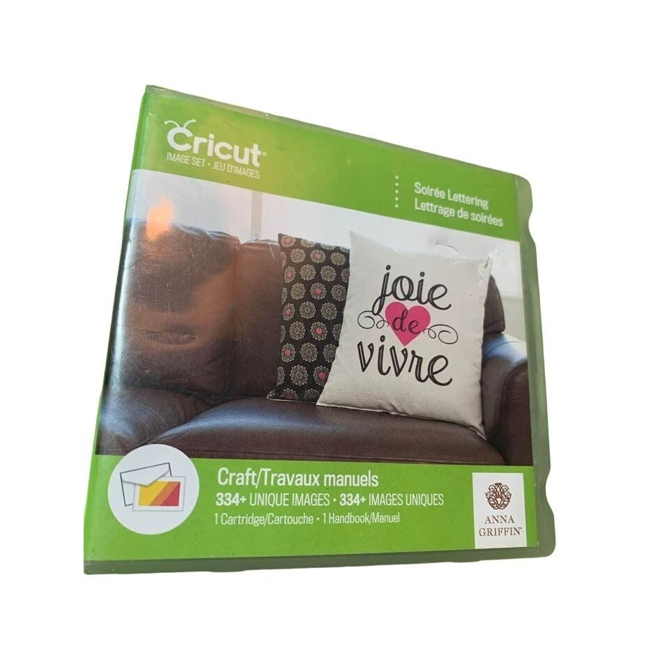 Cricut Soirée Lettering Cartridge and Booklet set with box