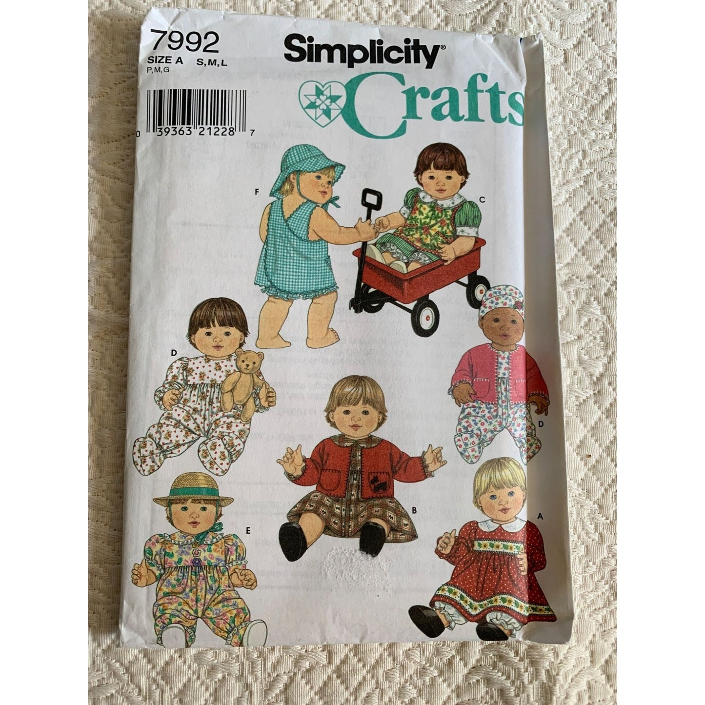 Simplicity 12 to 22 inch Doll Dress Clothes pattern 7992 - uncut