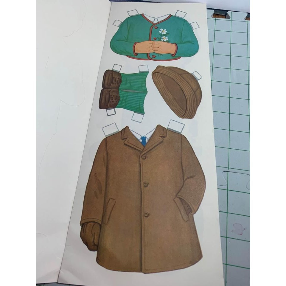 Vintage Big Stand Up School Boy Paper Doll by Queen Holden 15”