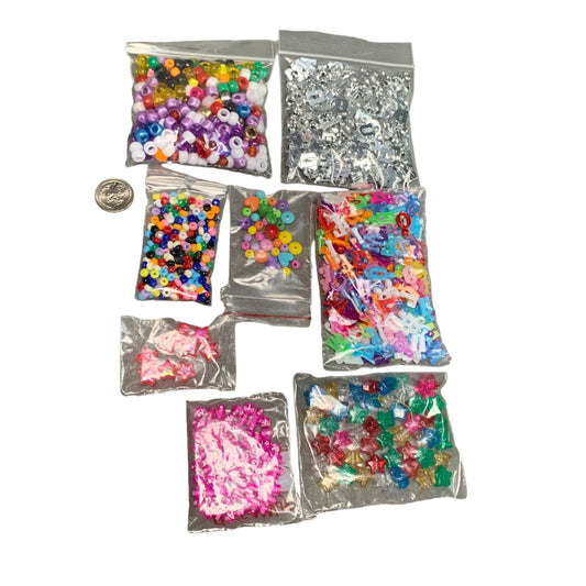 Assorted Craft Bead Mix - Star Alphabet & Round Beads