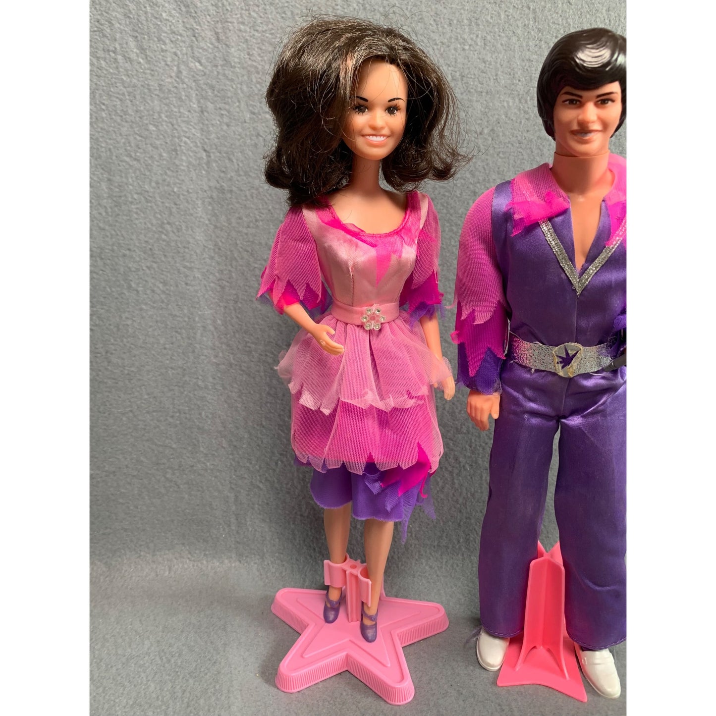 Vintage 1976 Donny and Marie Osmond Dolls in Original Clothes