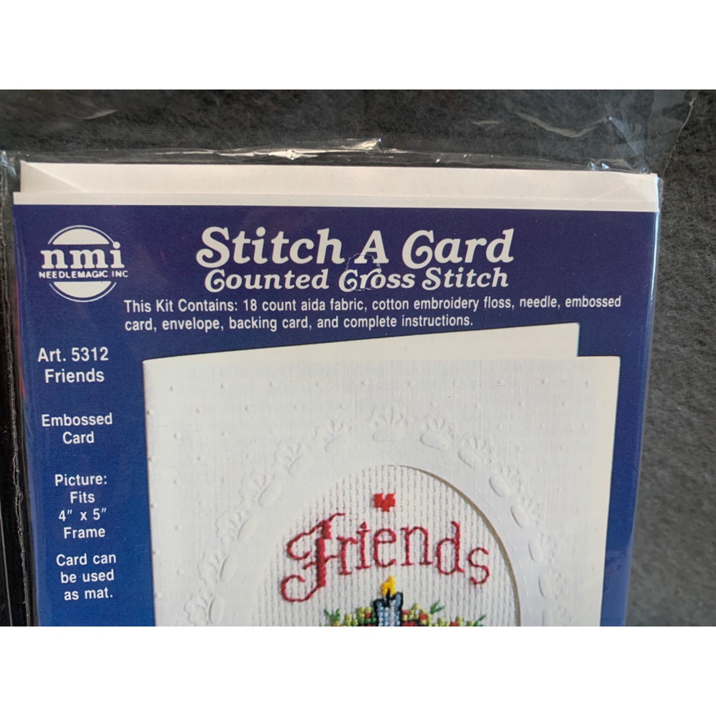 NMI Counted Cross Stitch Card Kits "Friends" & "Seasons Greetings"