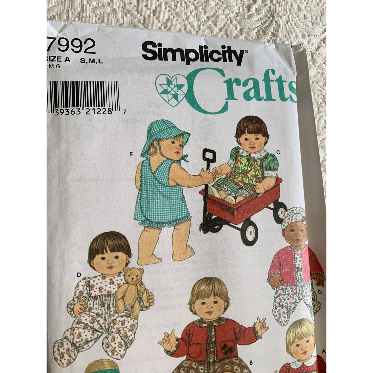 Simplicity 12 to 22 inch Doll Dress Clothes pattern 7992 - uncut