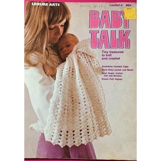 Leisure Arts Baby Talk Tiny Treasures to Knit & Crochet Design Book