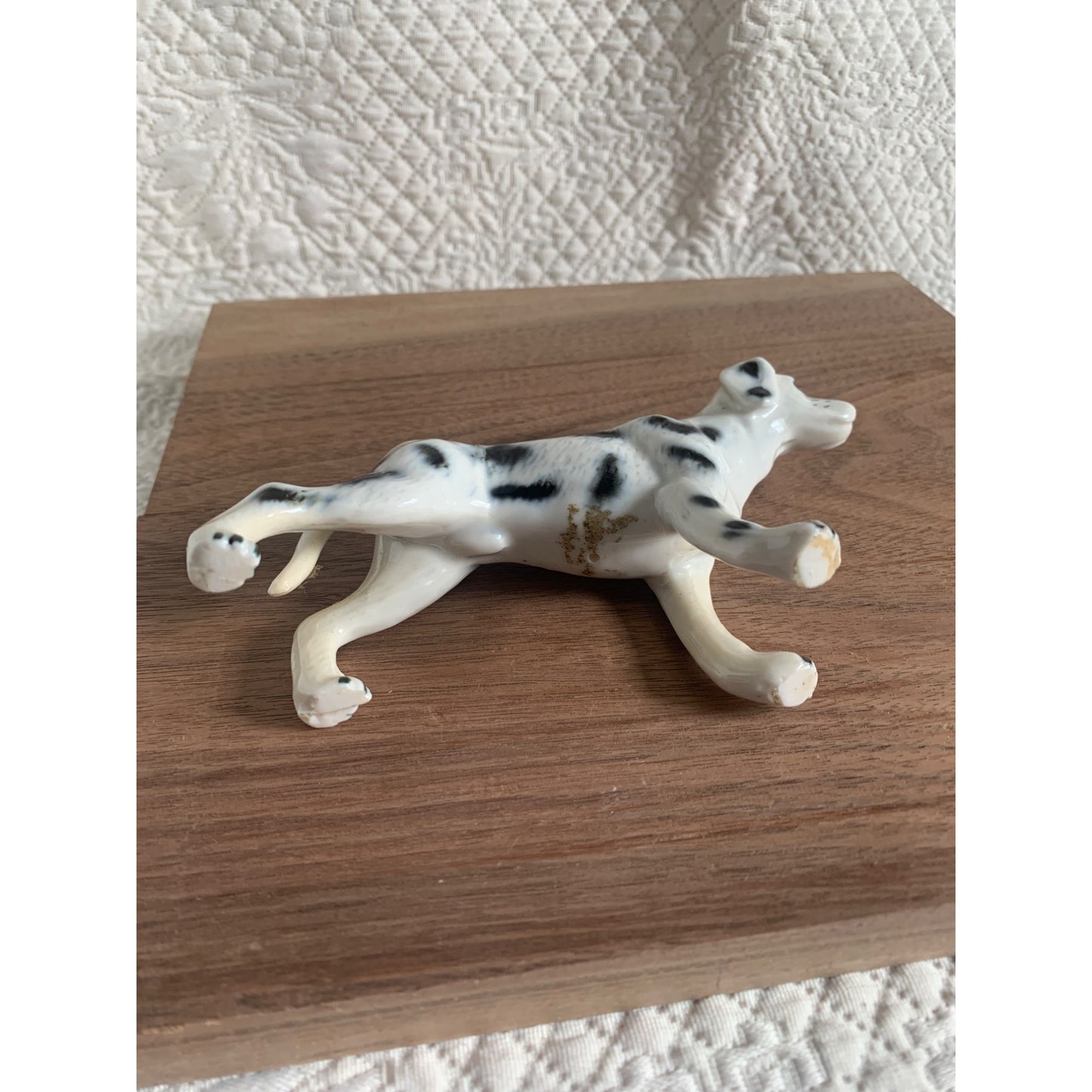 Vintage Dalmatian Dog Bone China Taiwan Figure