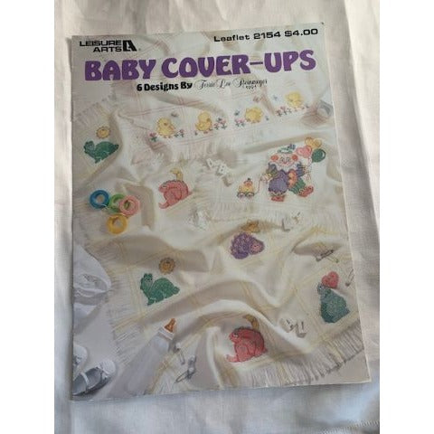 Leisure Arts Baby Cover Ups cross stitch leaflet book 2154