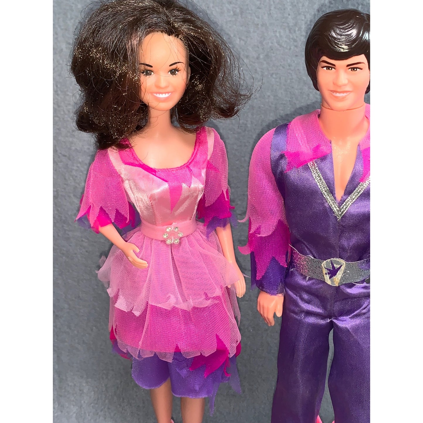 Vintage 1976 Donny and Marie Osmond Dolls in Original Clothes