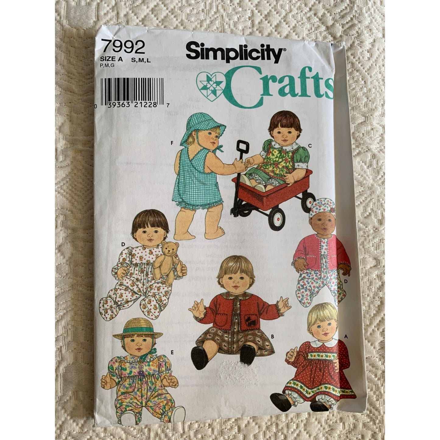 Simplicity 12 to 22 inch Doll Dress Clothes pattern 7992 - uncut