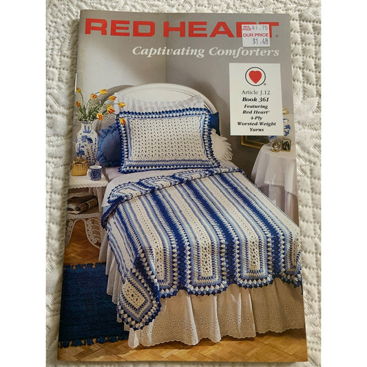 Red Heart Captivating Comforters Crochet 4 Design Pattern Book