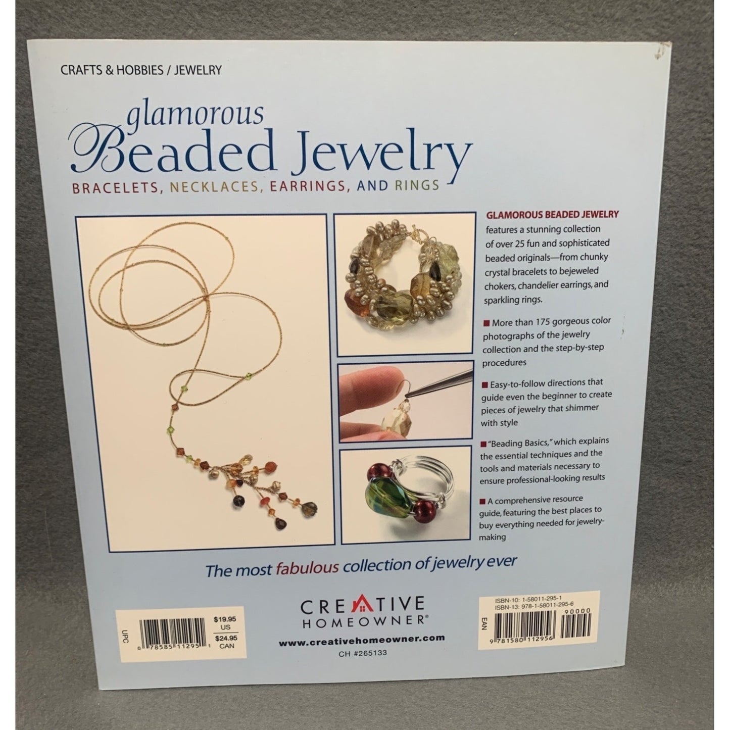 Glamorous Beaded Jewelry by M.T. Ryan Bracelets Necklace Earring Rings Book Creative Homeowner